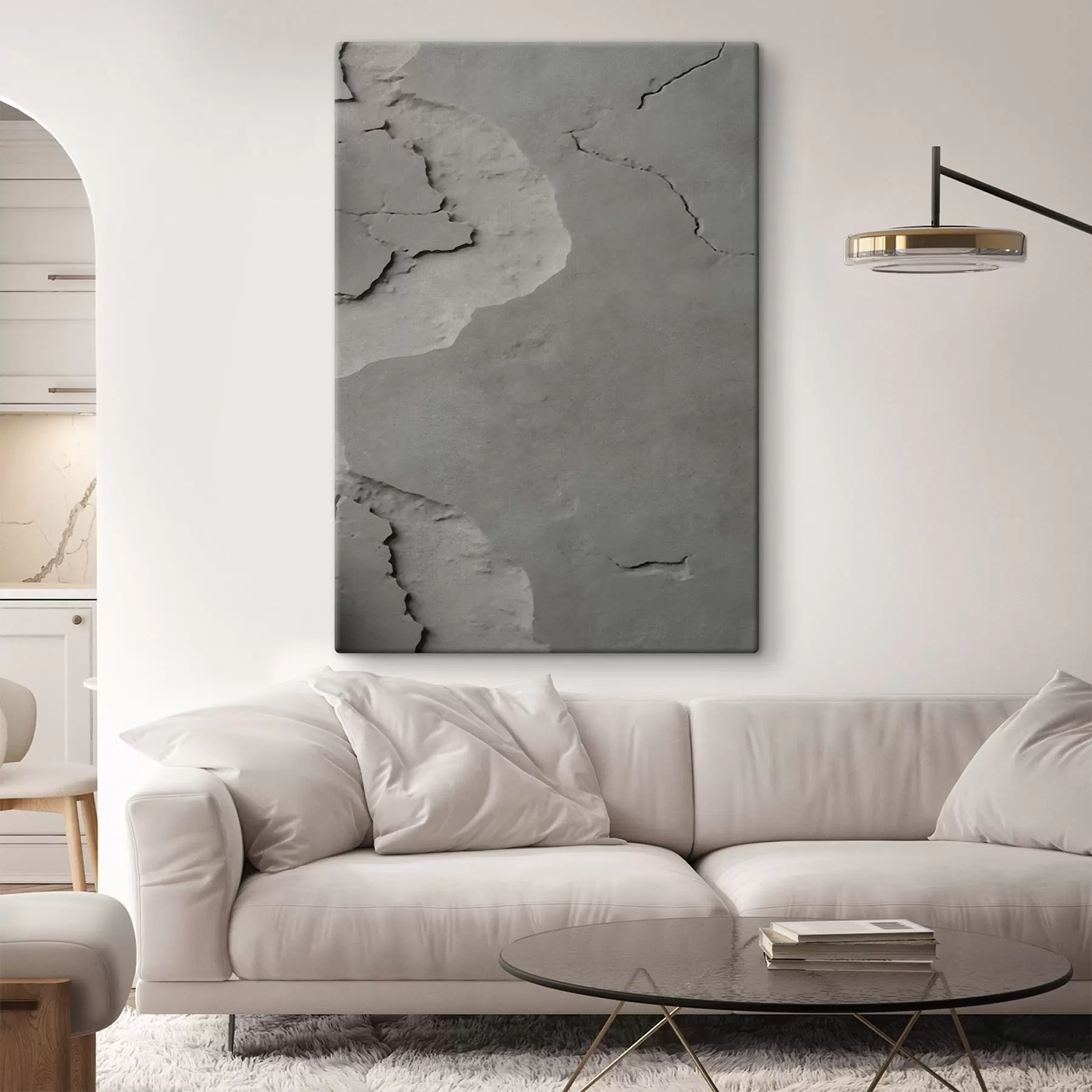 Tableau Béton gris, imitation s48106