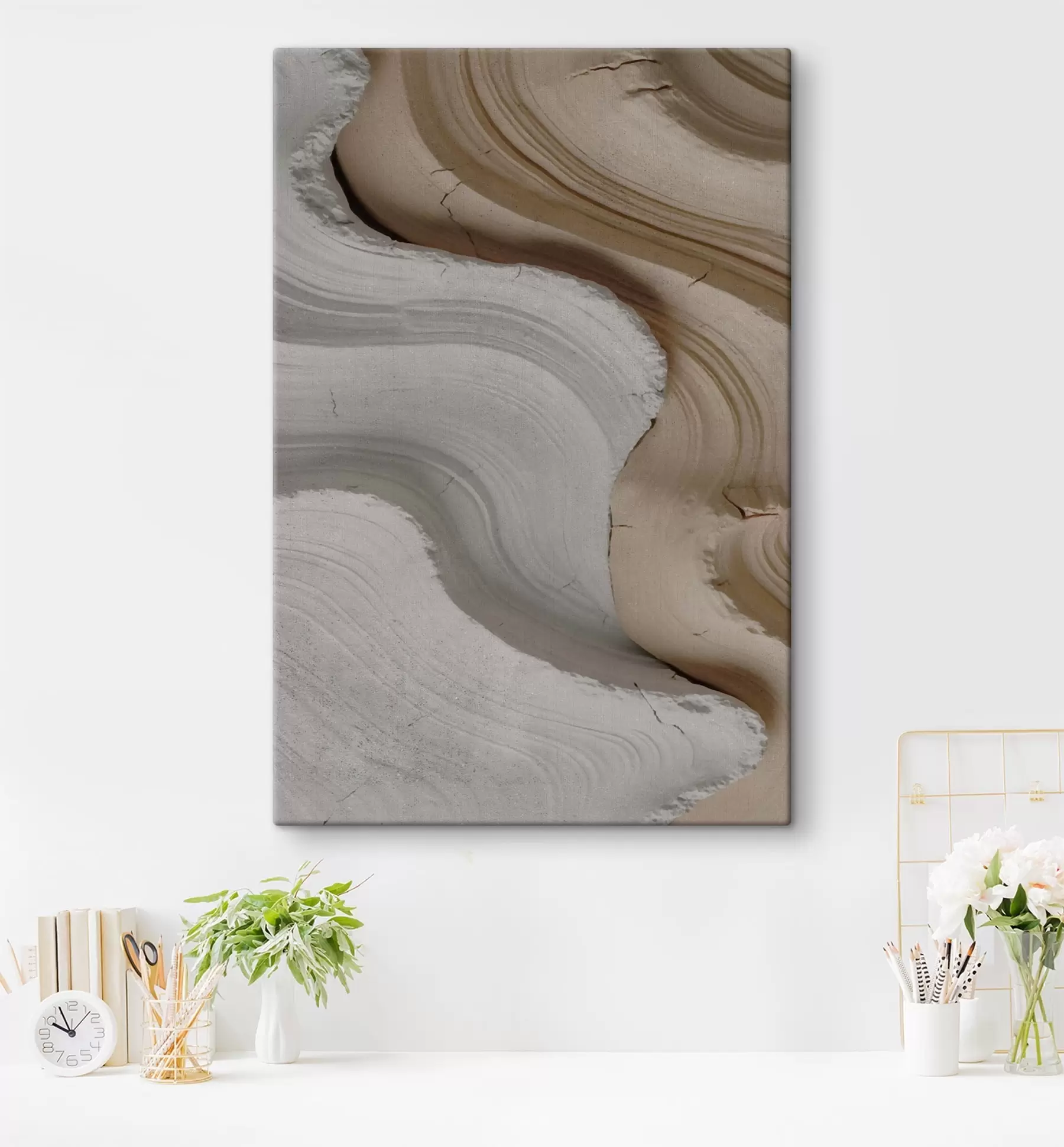 Tableau Moulures claires et beiges s48107