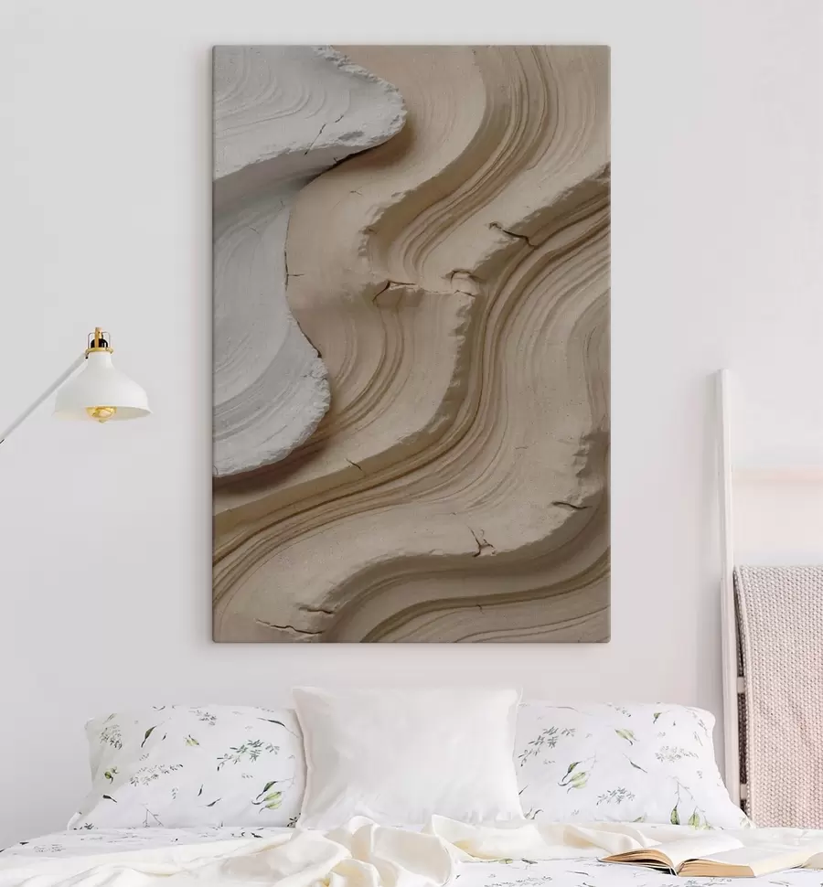 Tableau Imitation de moulures claires et beiges s48108