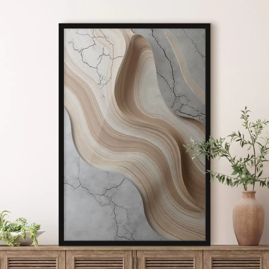 Papier peint Bois et béton léger, imitation f48104