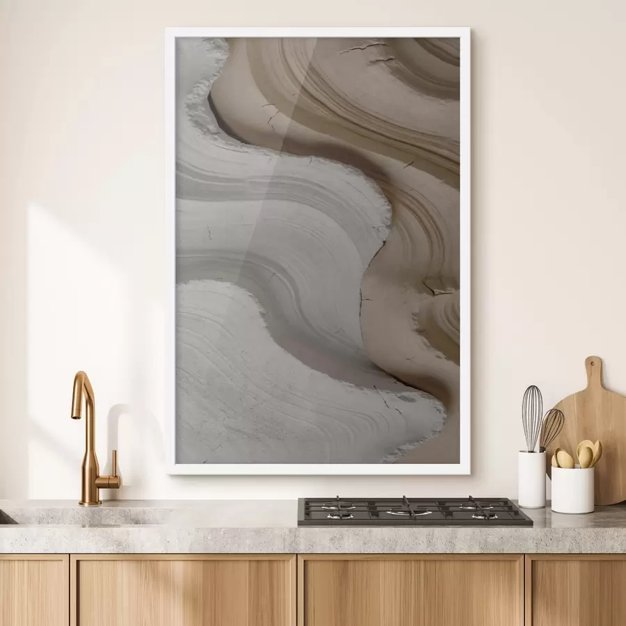 Papier peint Moulures claires et beiges f48107