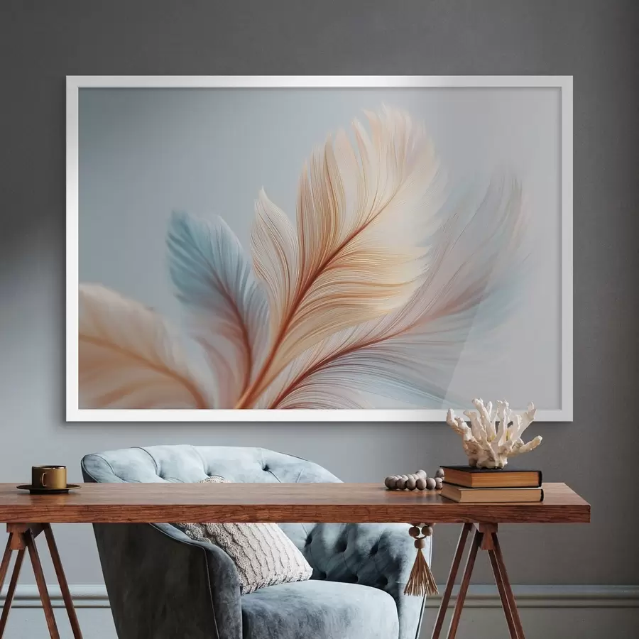 Papier peint Plumes multicolores f48110