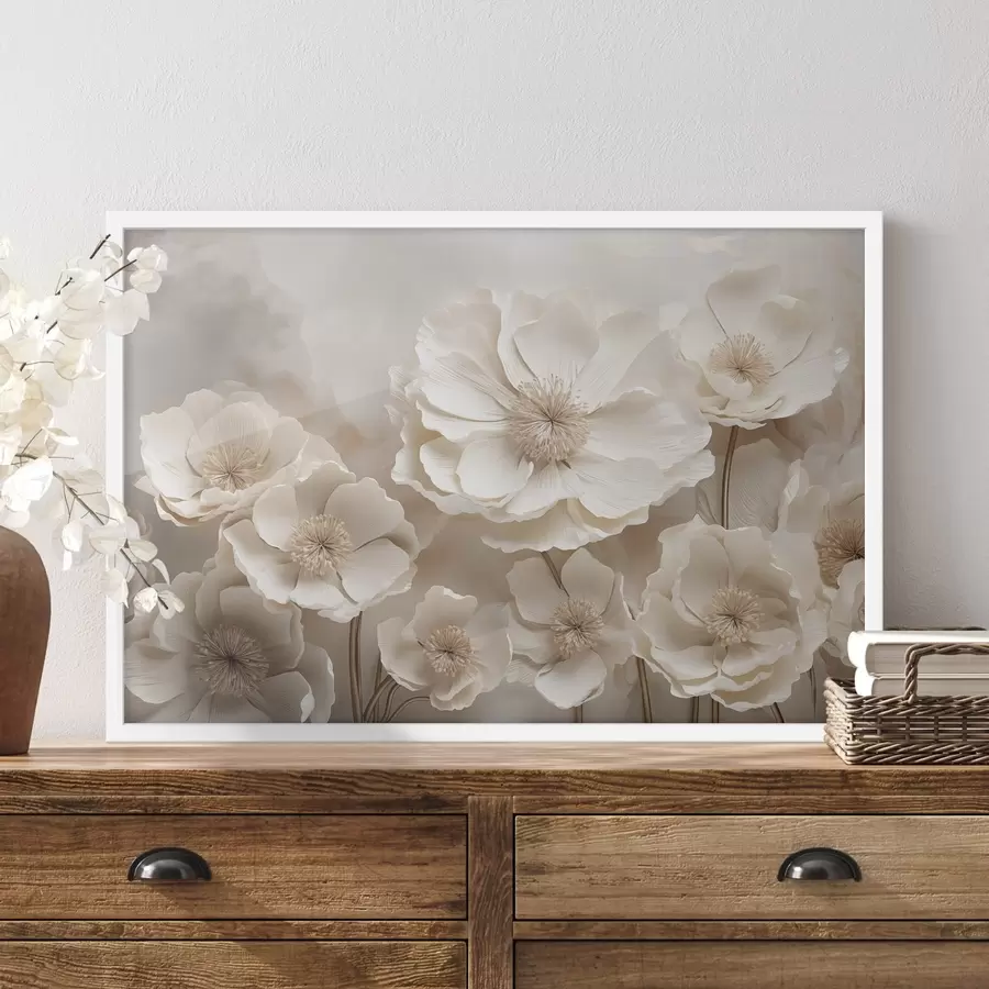 Papier peint Grandes fleurs f48111