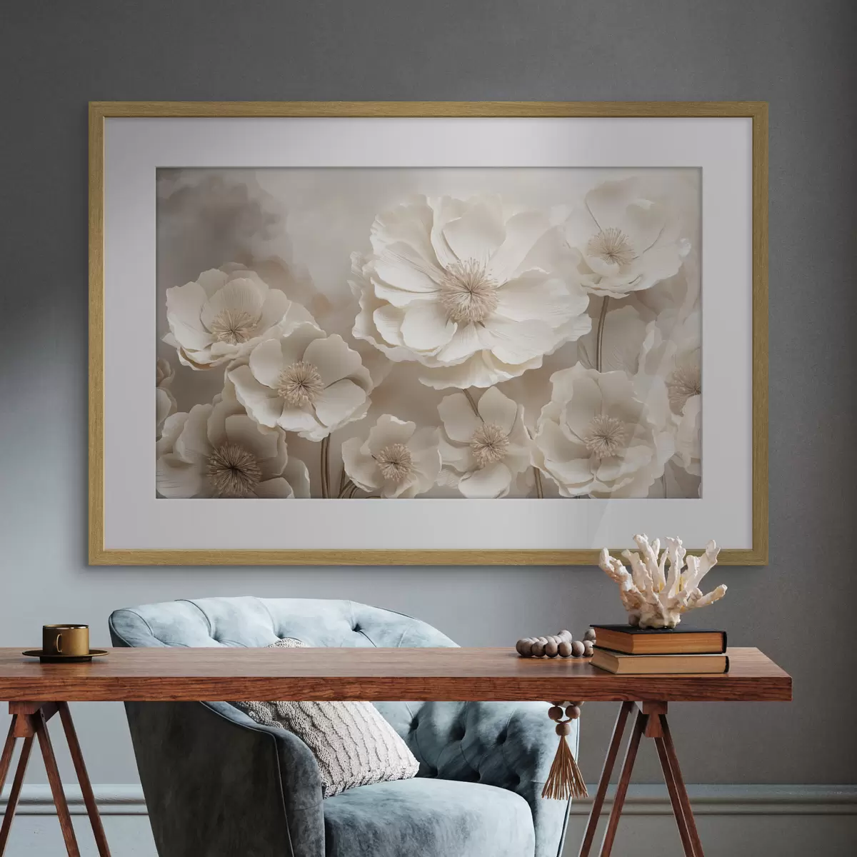 Poster Grandes fleurs f48111