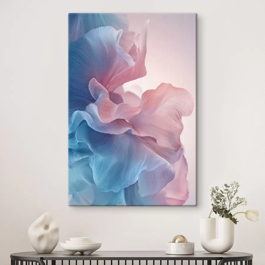 Tableau vagues abstraites avec effet de volume s47945