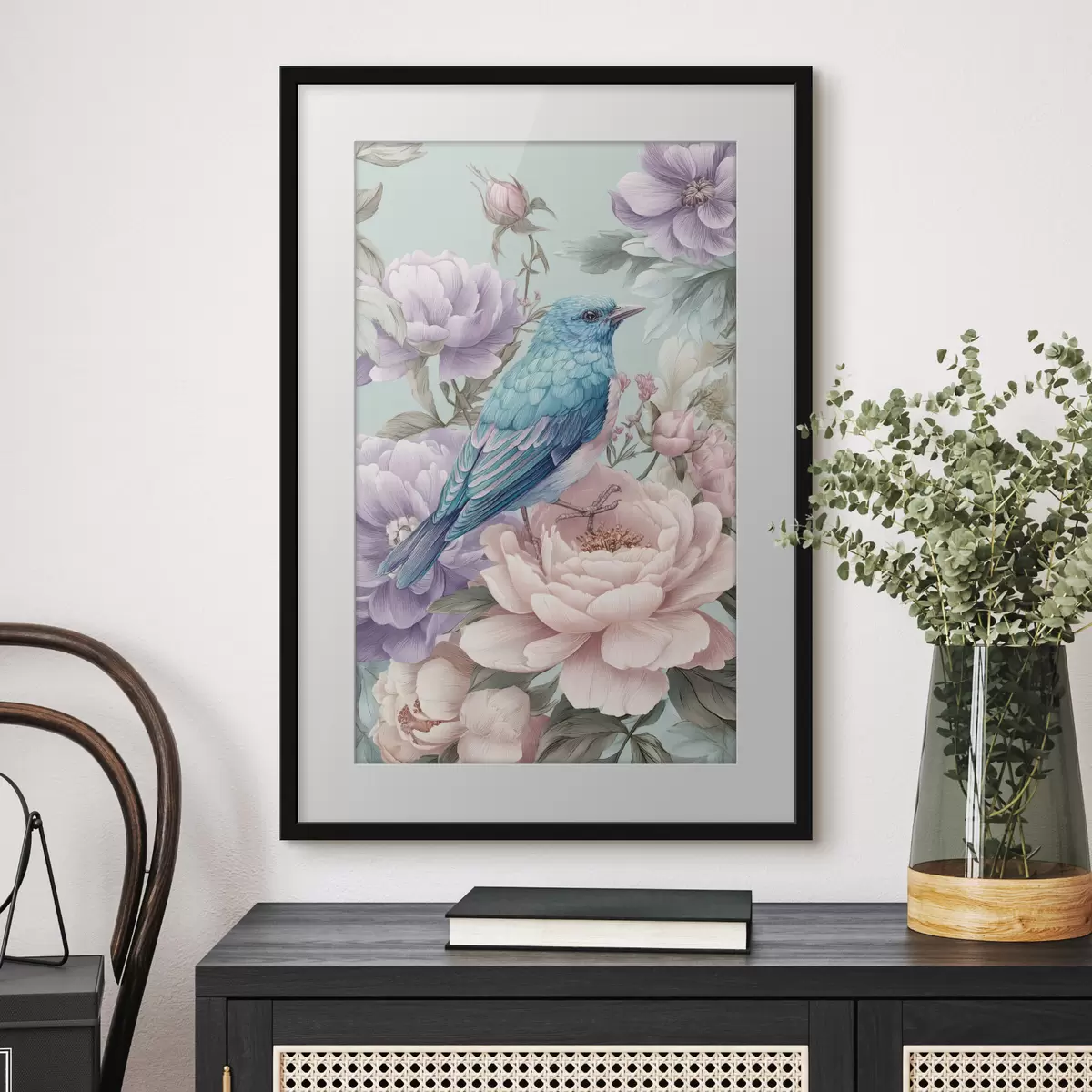 Poster Oiseaux et étreinte f47943