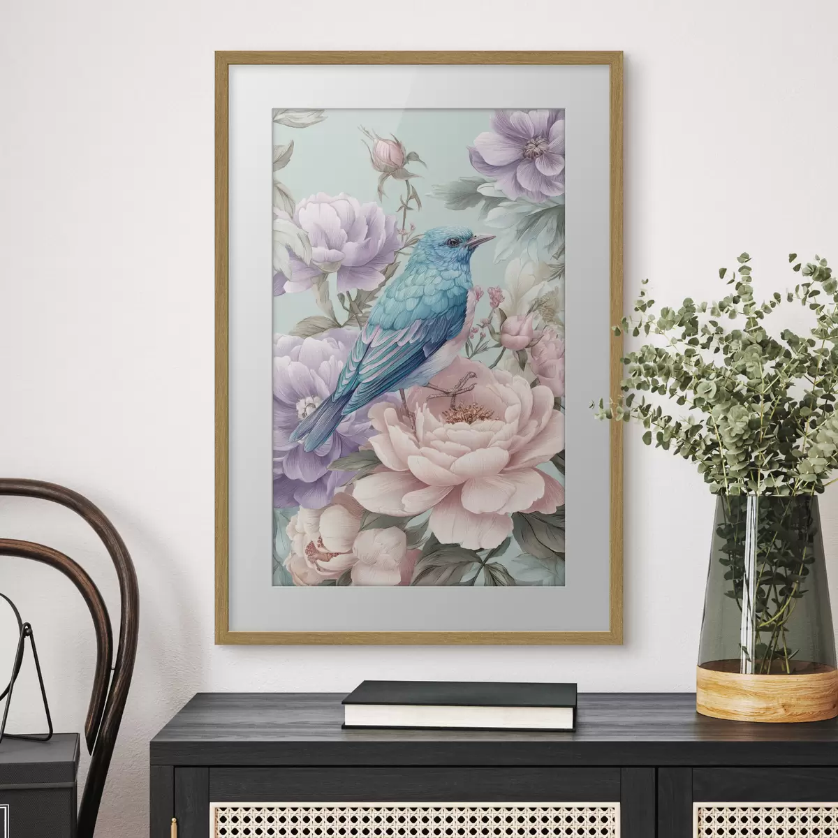 Poster Oiseaux et étreinte f47943