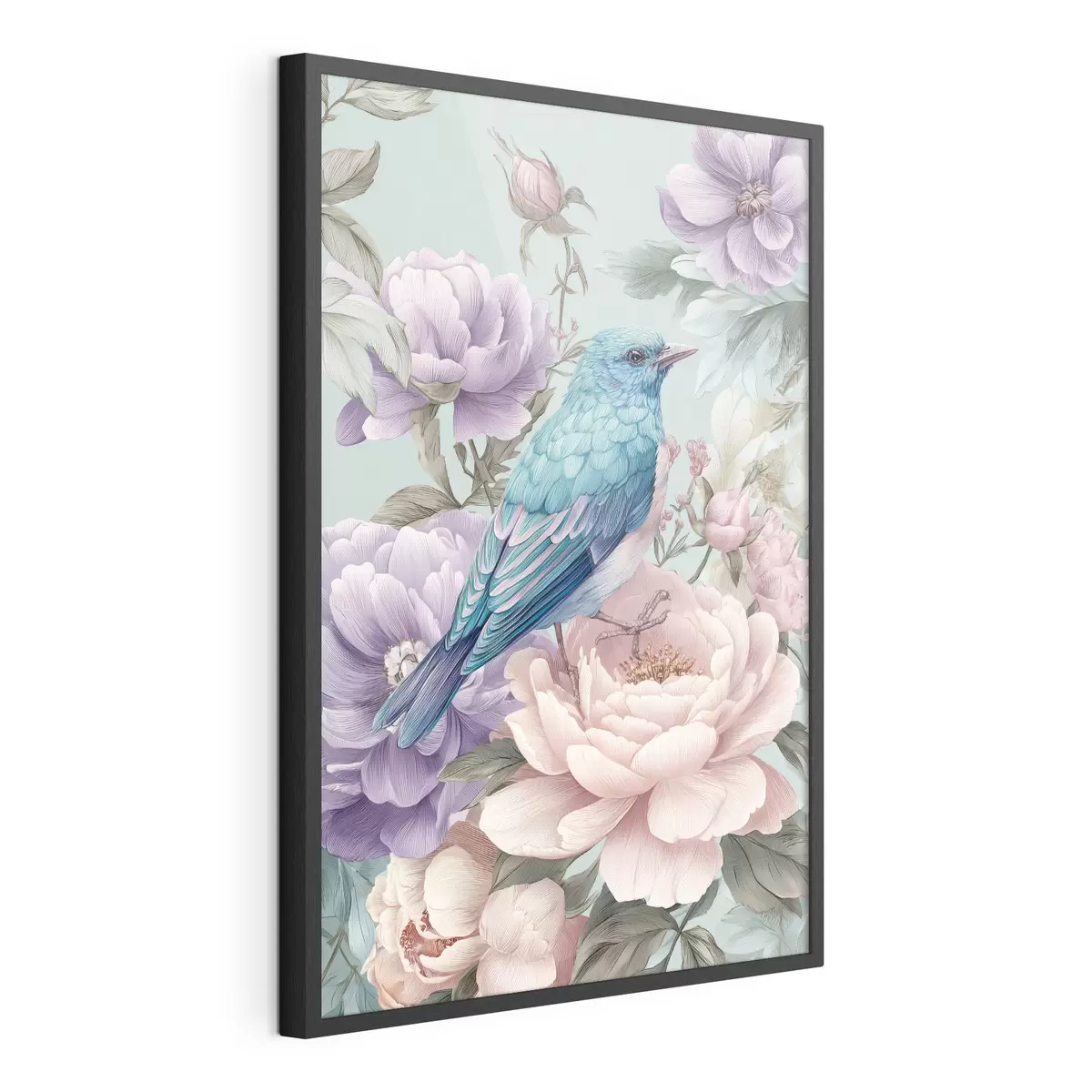 Poster Oiseaux et étreinte f47943