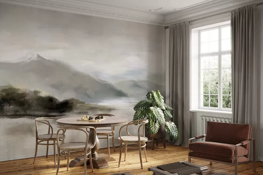 Papier peint Montagnes peintes w05248