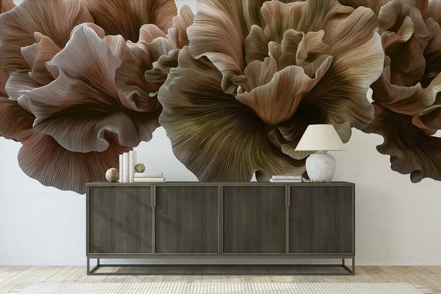 Papier peint Courbes luxueuses des pétales w05249v1