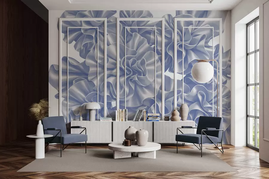 Papier peint Imitation de fleurs à partir de rubans w05252v1