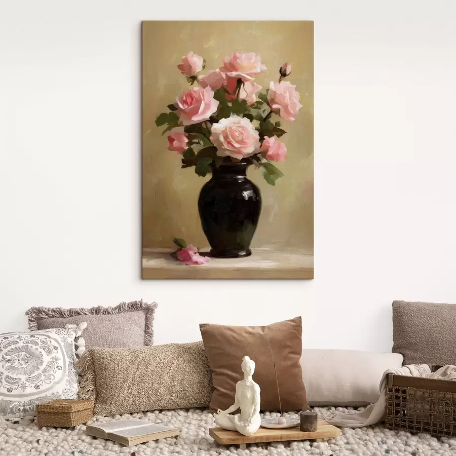 Tableau Vase avec des roses s48125