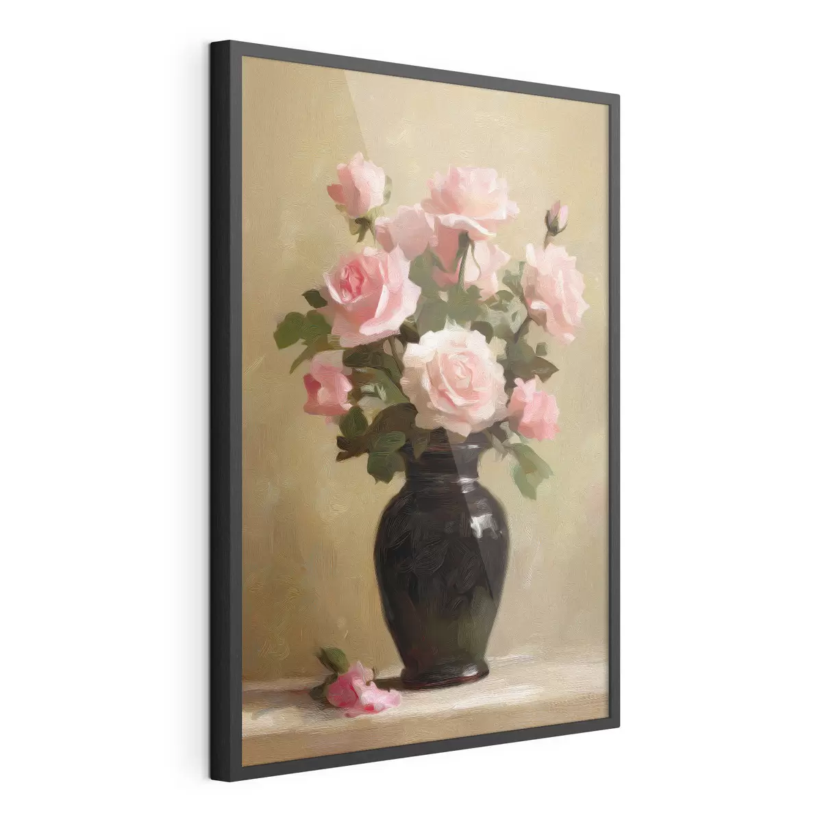 Poster Vase avec des roses f48125