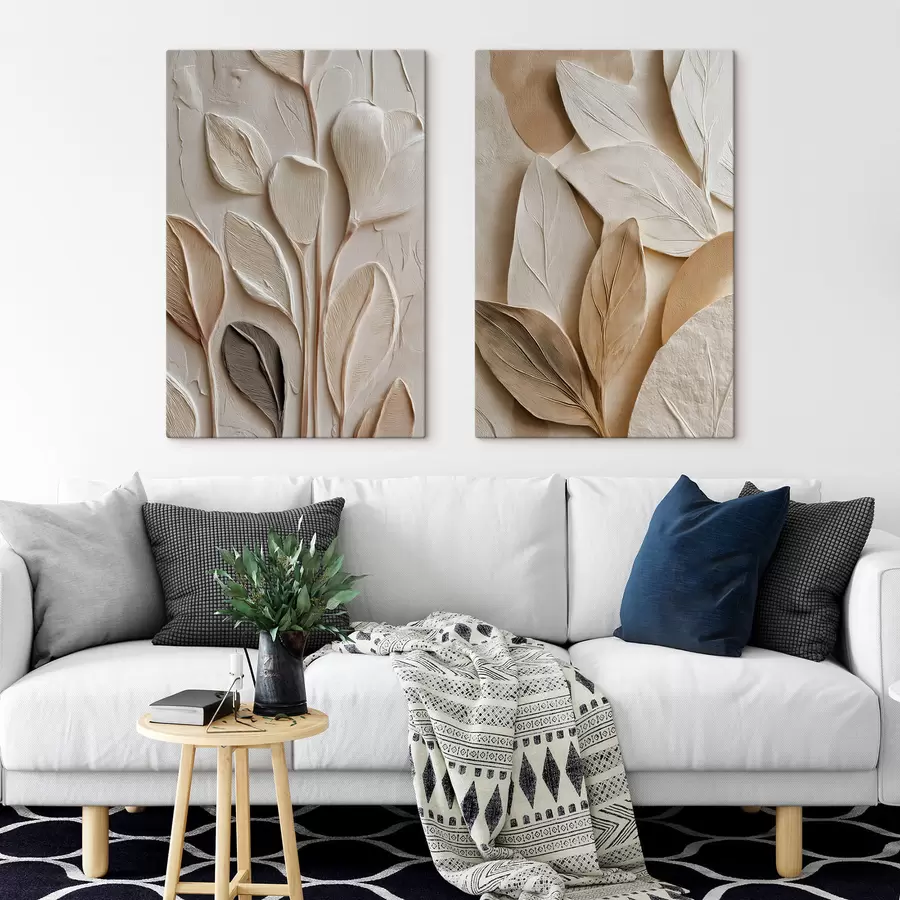 Tableau Feuilles abstraites m30108