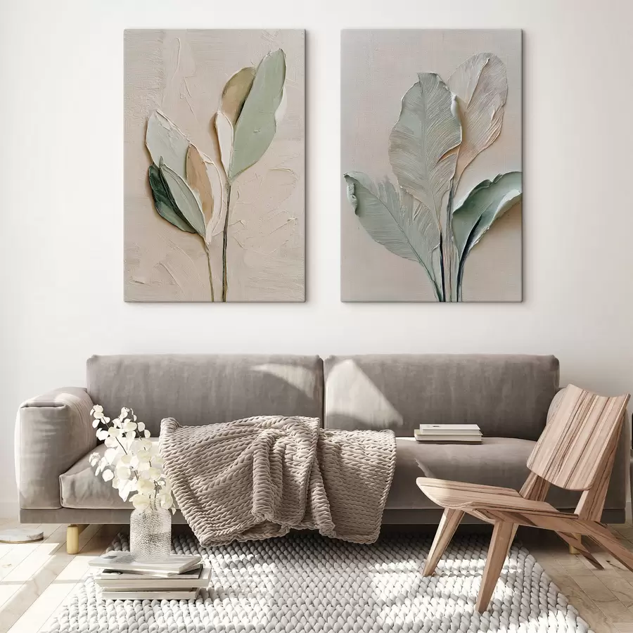 Tableau Feuilles abstraites m30110