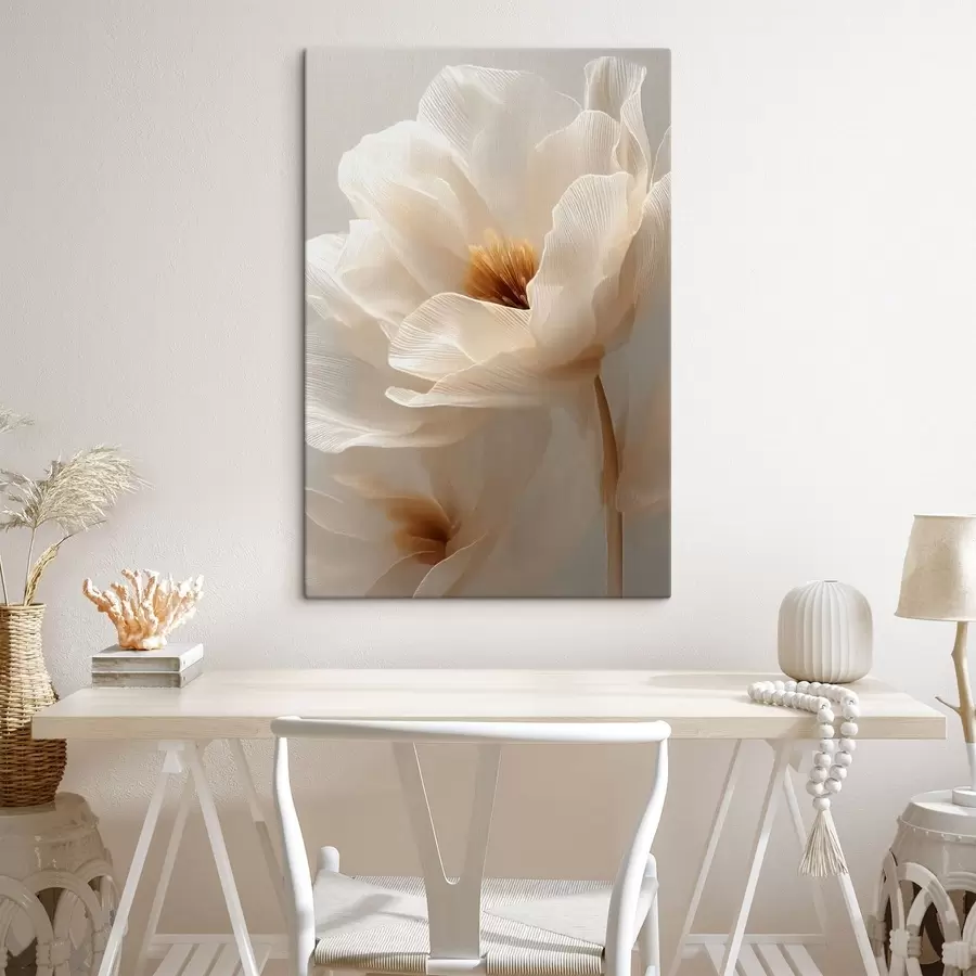 Tableau Composition florale macro dans des tons chauds s48121