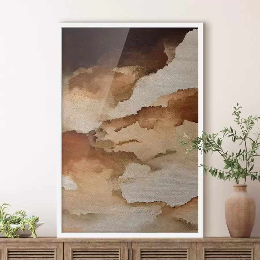 Papier peint Composition abstraite en aquarelle superposée f48070