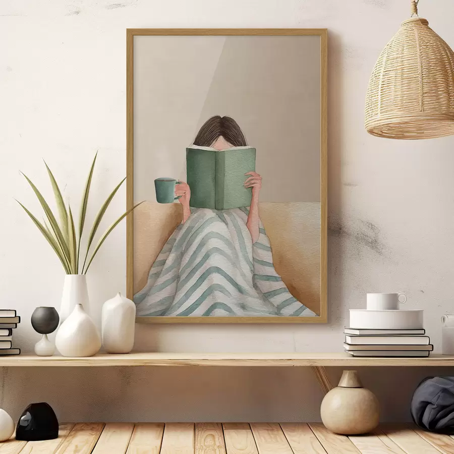 Papier peint Le livre vert f48114