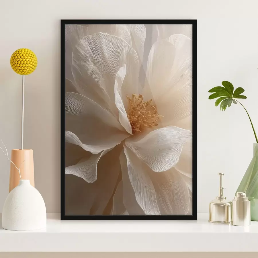 Papier peint Composition florale macro dans des tons chauds f48120