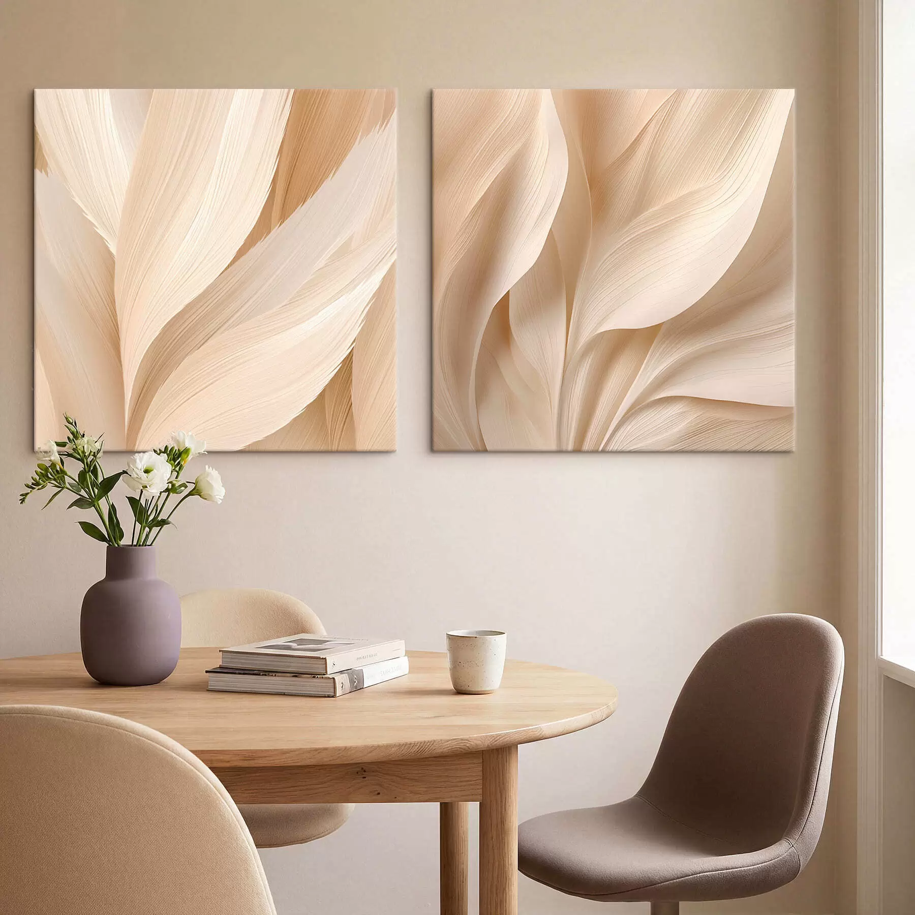 Tableau Texture superposée beige clair m30100