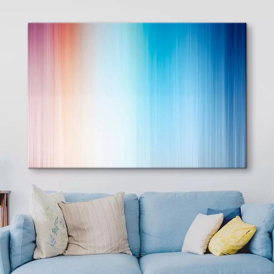 Tableau Dégradé harmonieux allant du chaud au bleu s48090