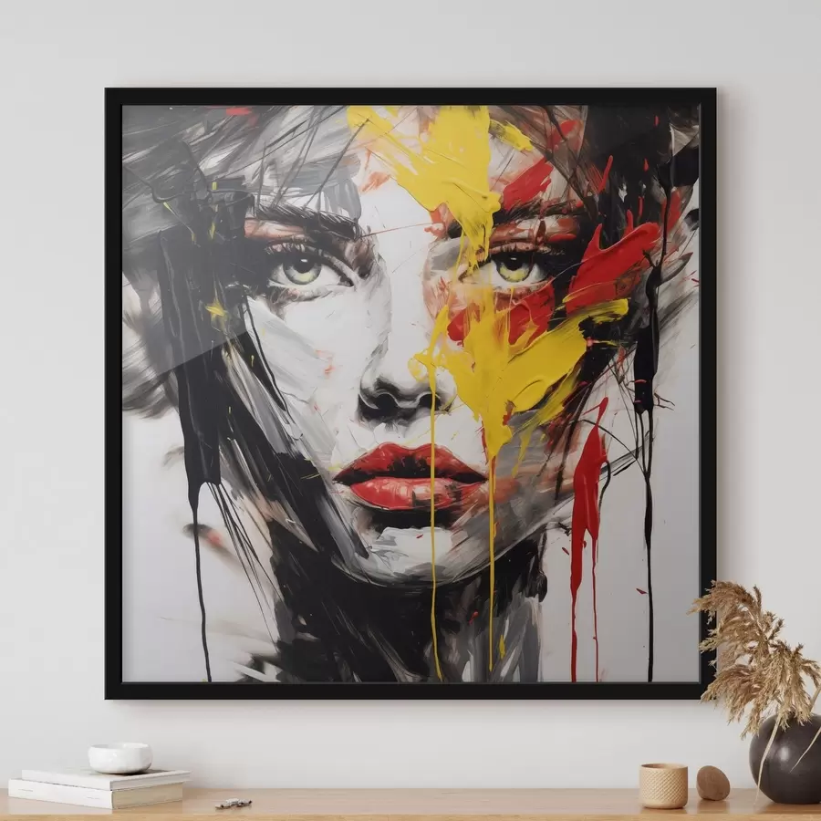 Papier peint Portrait de femme aux traits audacieux f48088