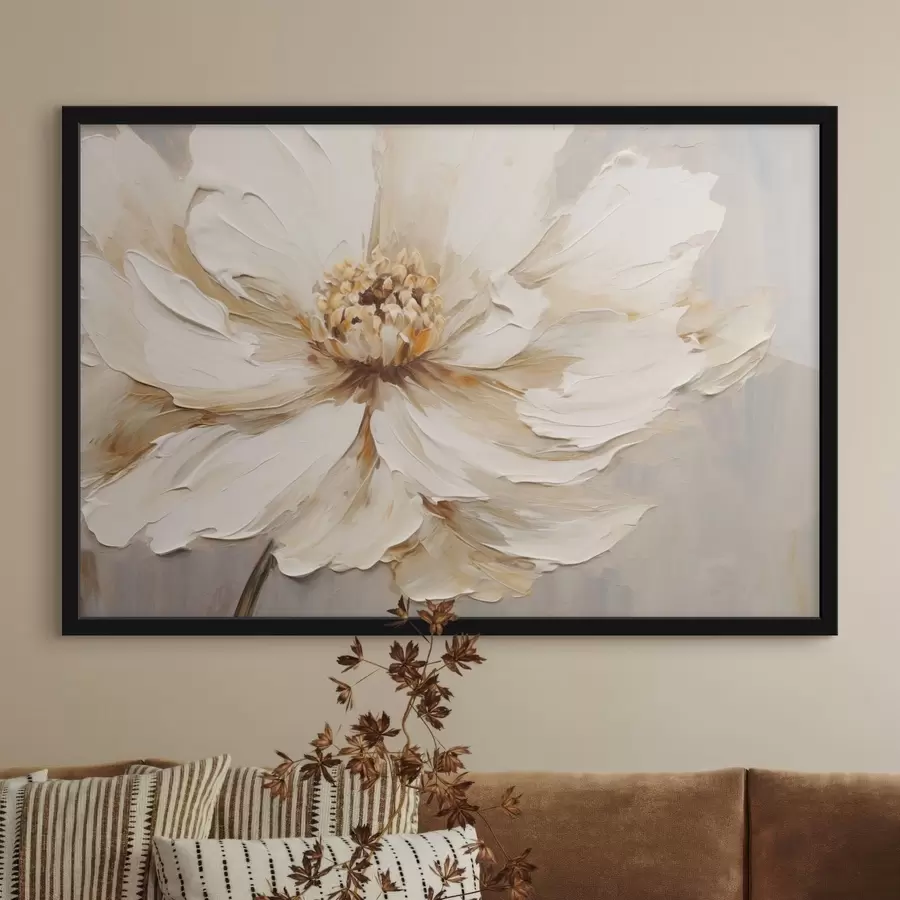 Papier peint Gros plan sur une fleur à la texture légère f48092