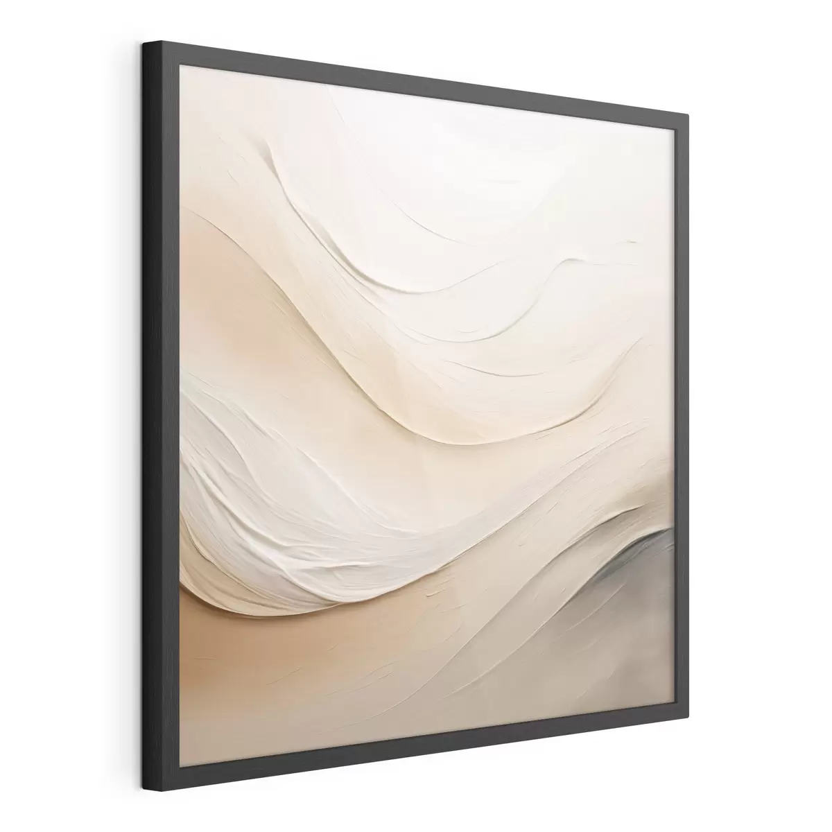 Poster Vagues beiges superposées à la texture douce f48099
