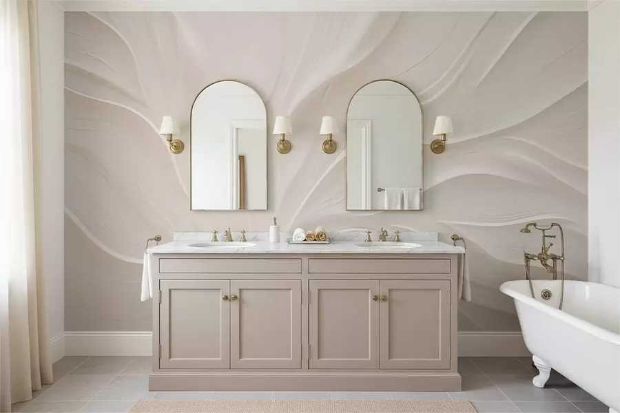 Papier peint Feuilles délicates et translucides sur une branche w05267