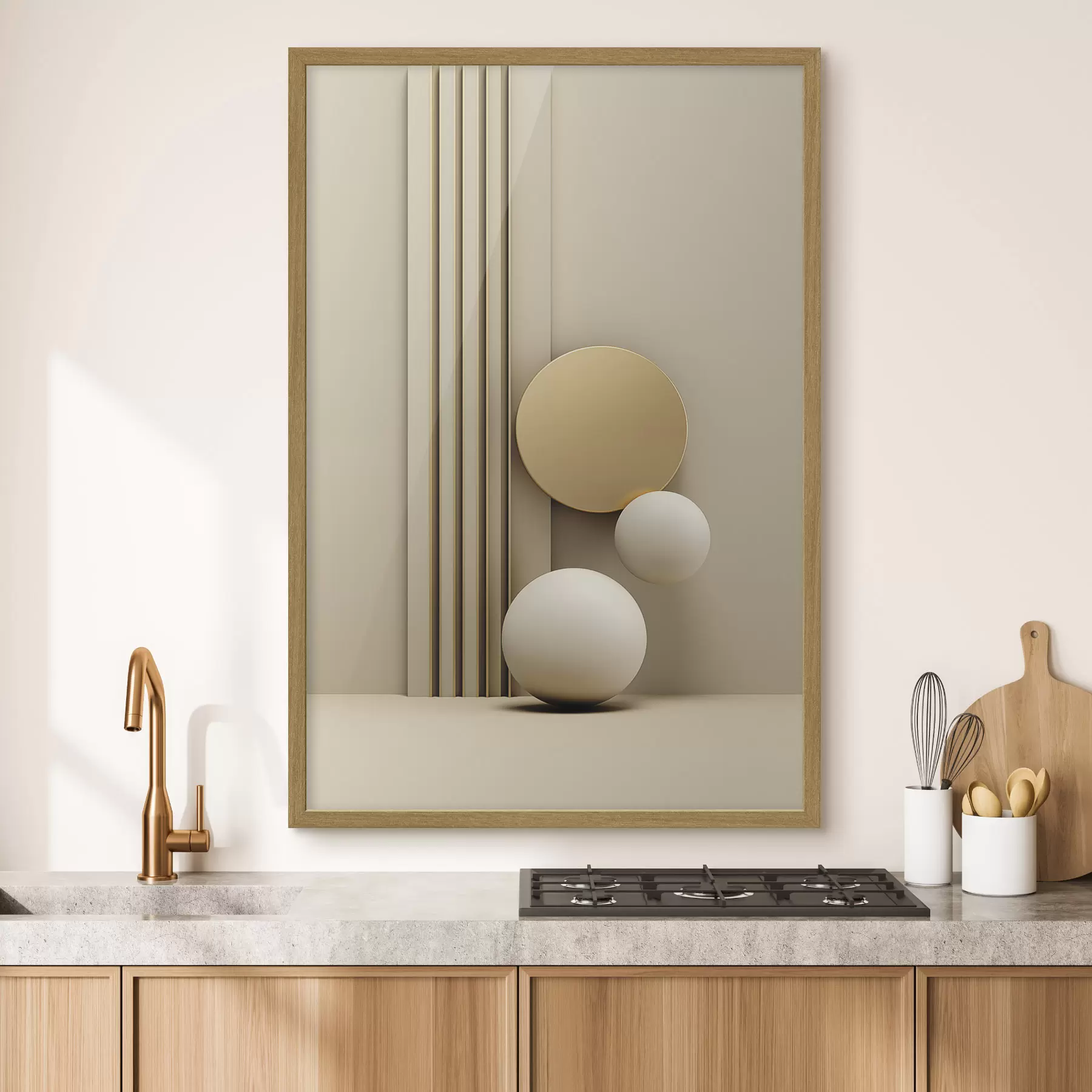 Papier peint Cercles et âme f47871
