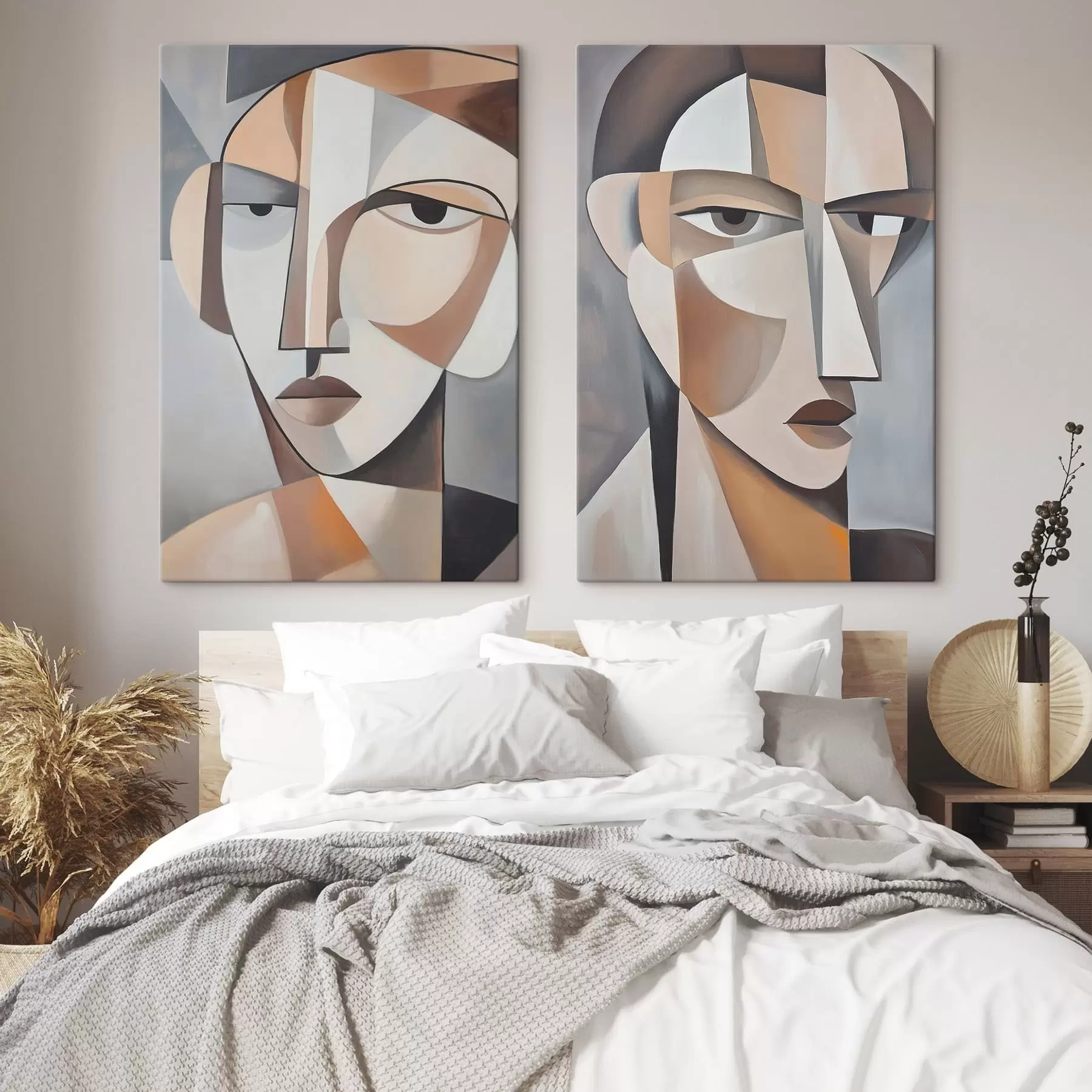 Tableau Portraits cubistes modernes  m30065