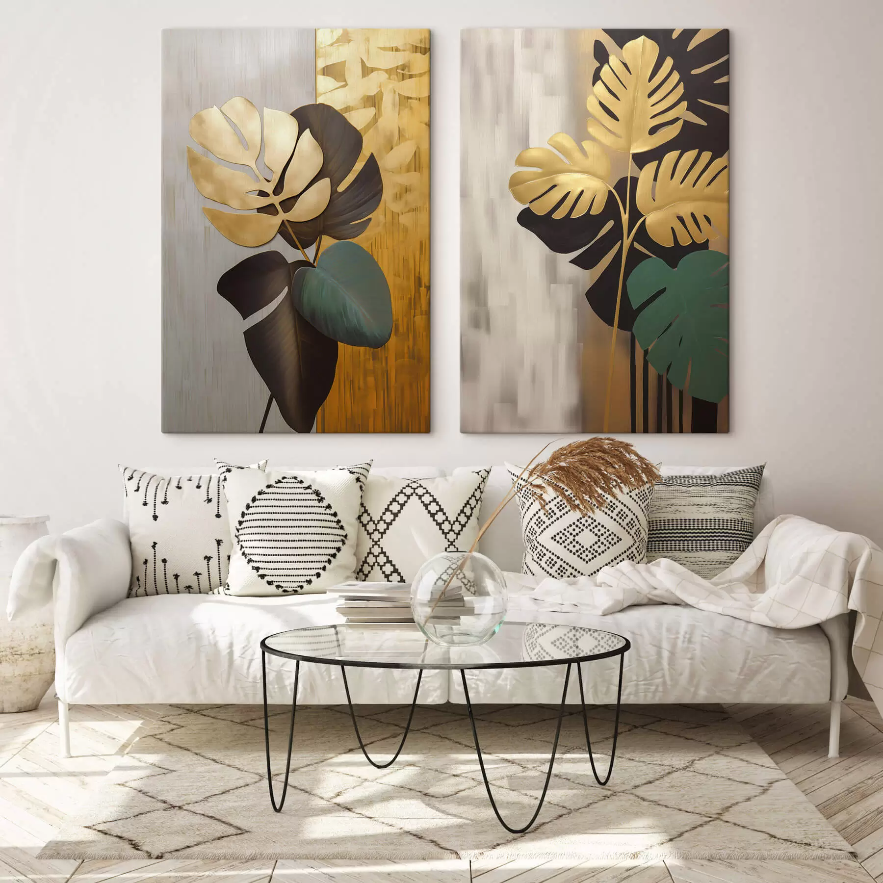 Tableau Feuilles tropicales m30067