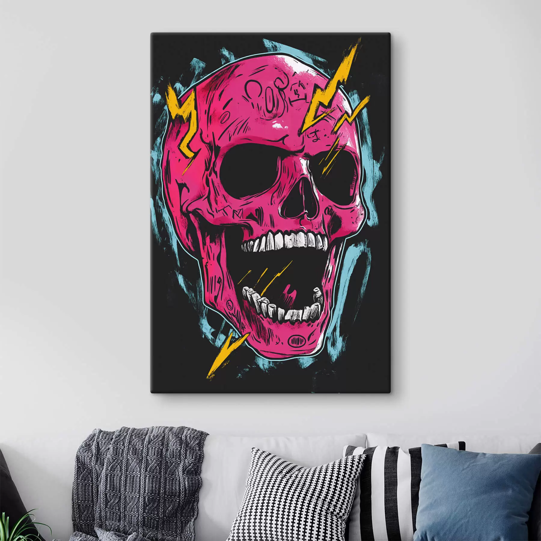 Tableau Crâne abstrait s47780