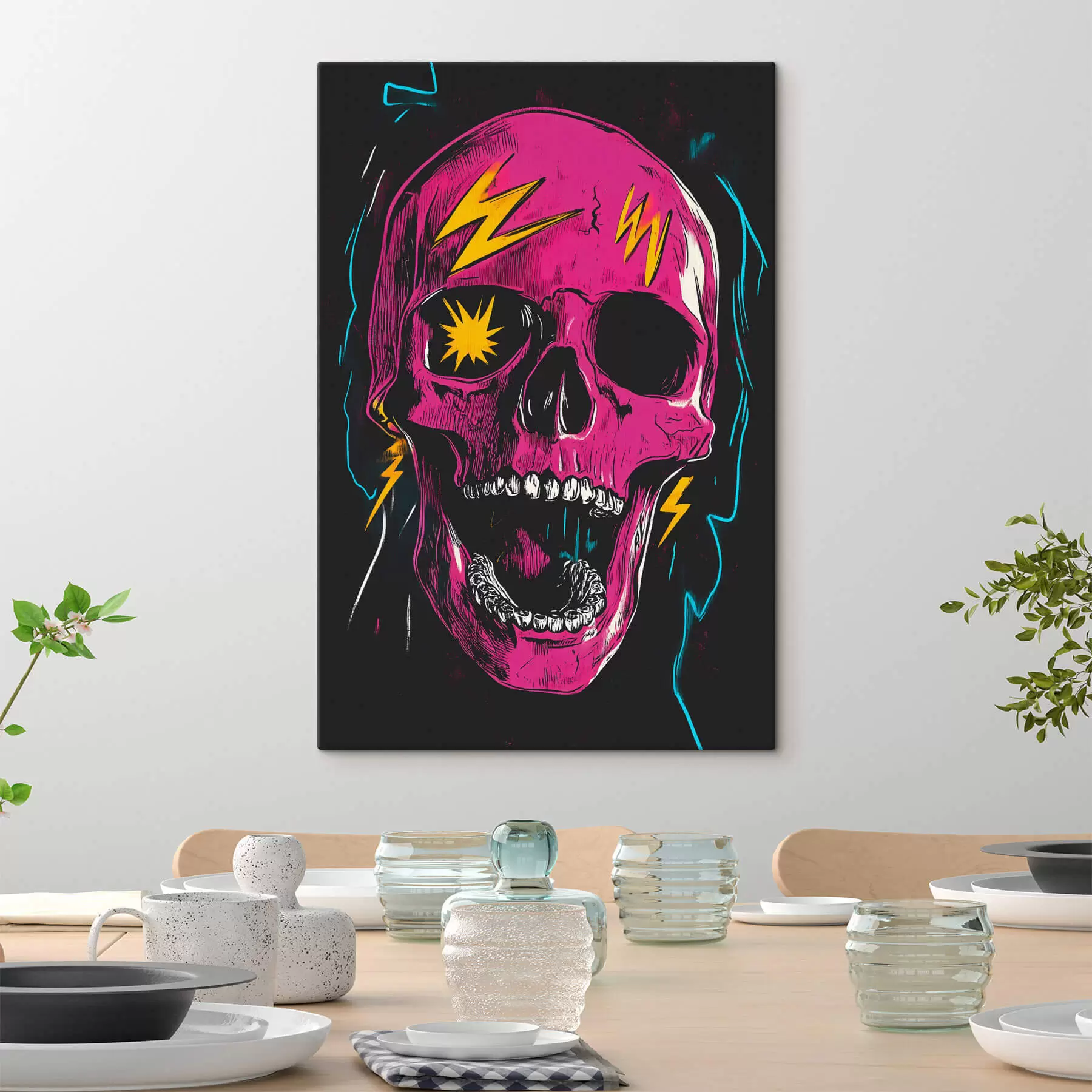 Tableau Crâne abstrait s47781