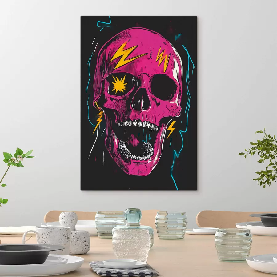 Tableau Crâne abstrait s47781