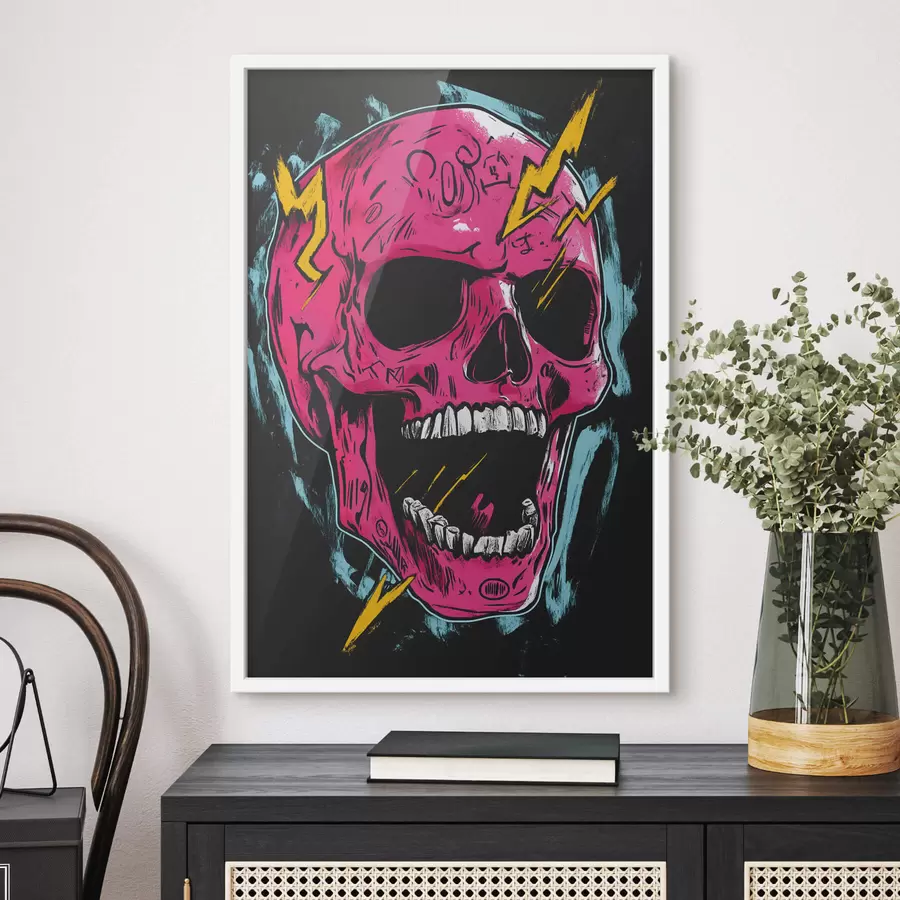 Papier peint Crâne abstrait f47780