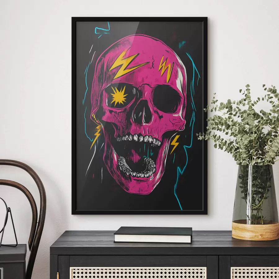 Papier peint Crâne abstrait f47781