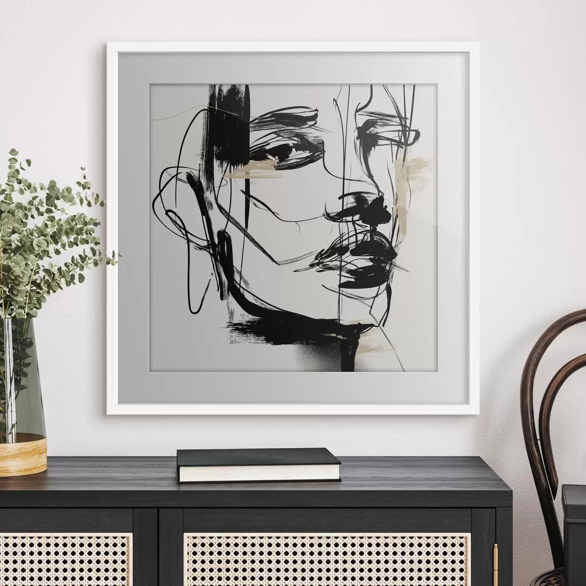 Poster Portraits minimalistes d'une femme f48014