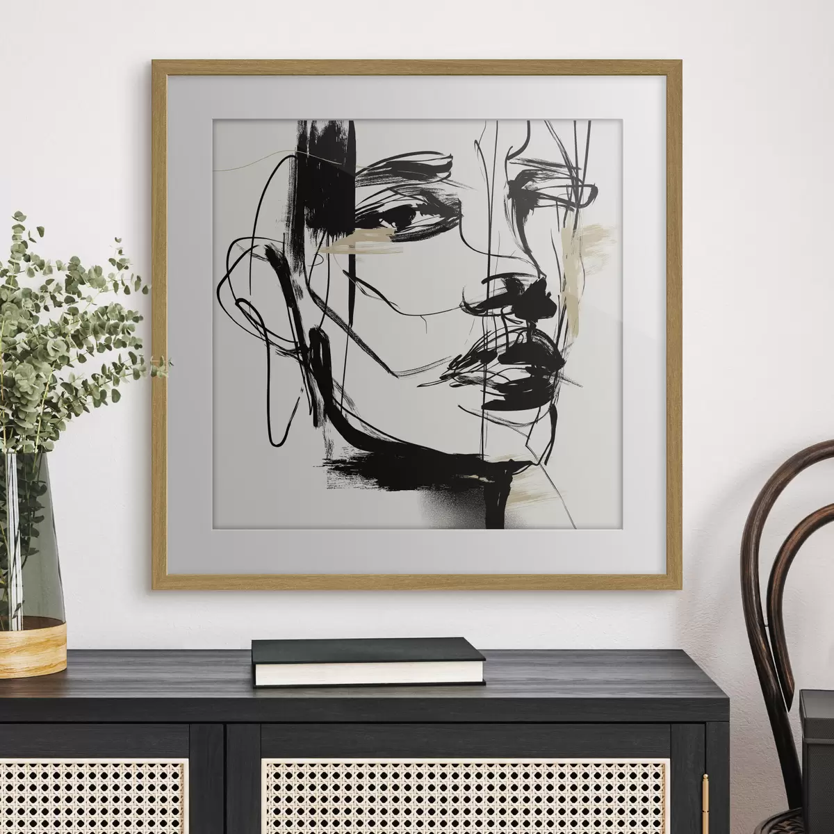 Poster Portraits minimalistes d'une femme f48014