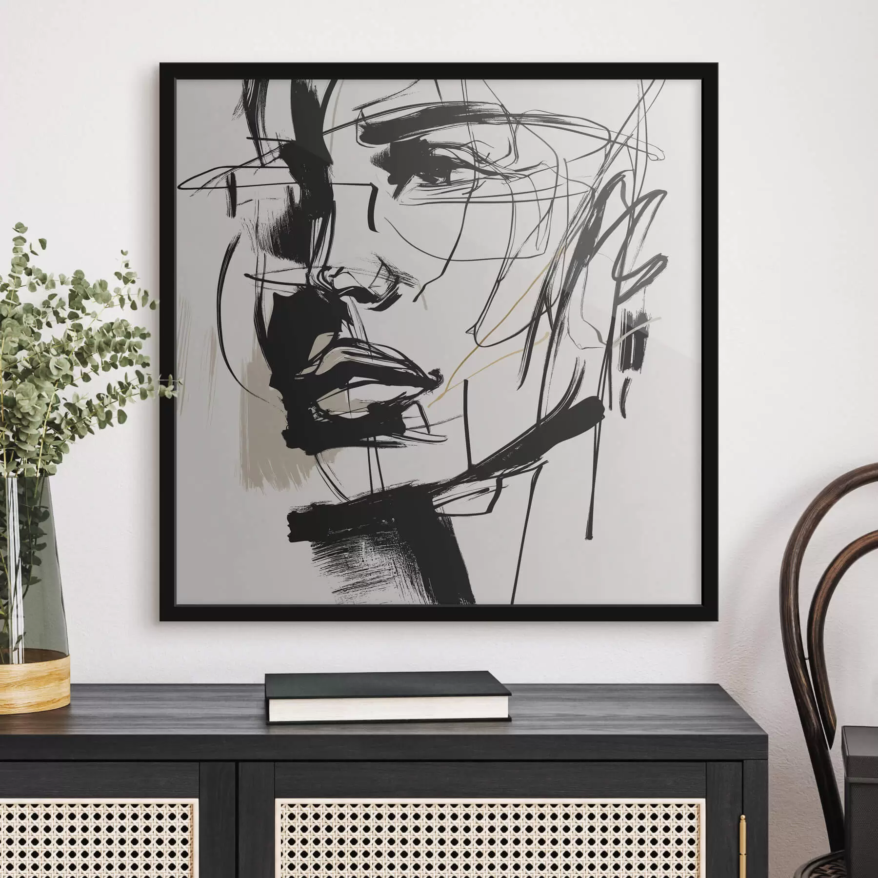 Papier peint Portraits minimalistes d'un homme f48015