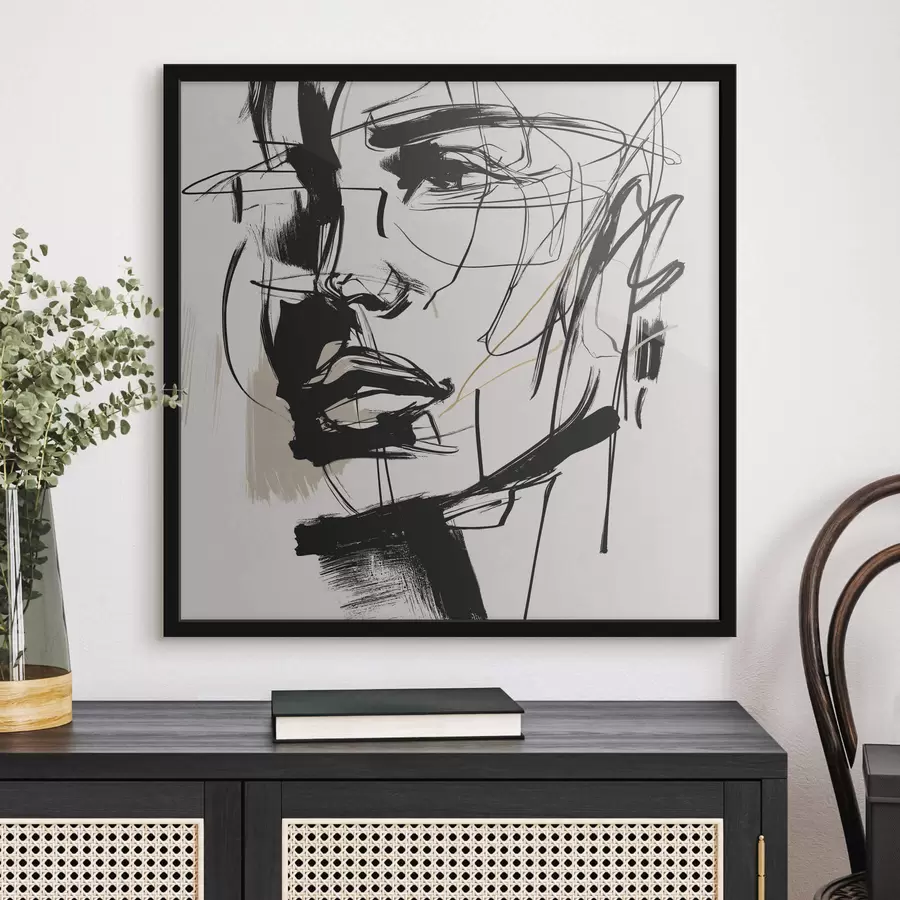 Papier peint Portraits minimalistes d'un homme f48015