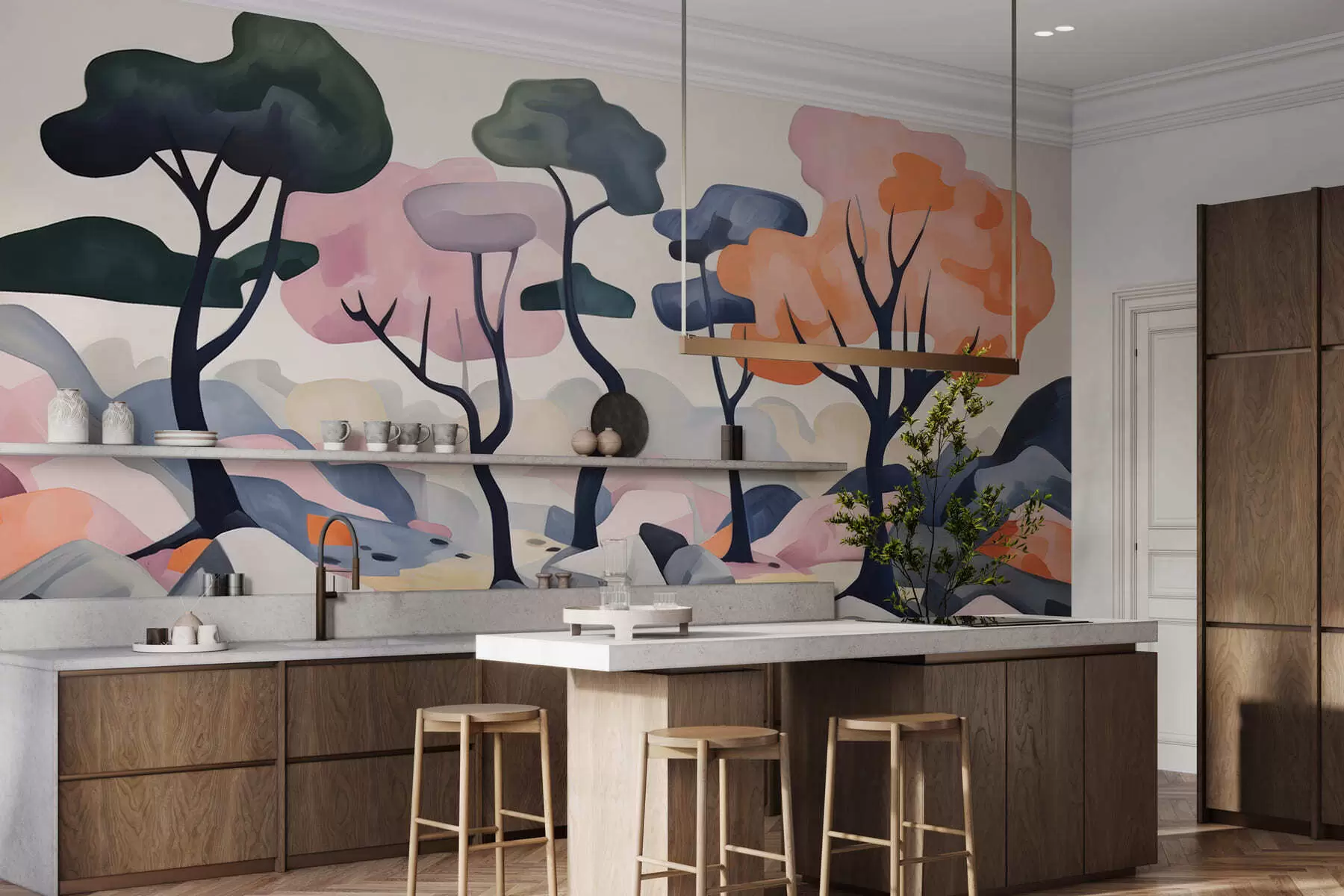 Papier peint Arbres féériques w05284