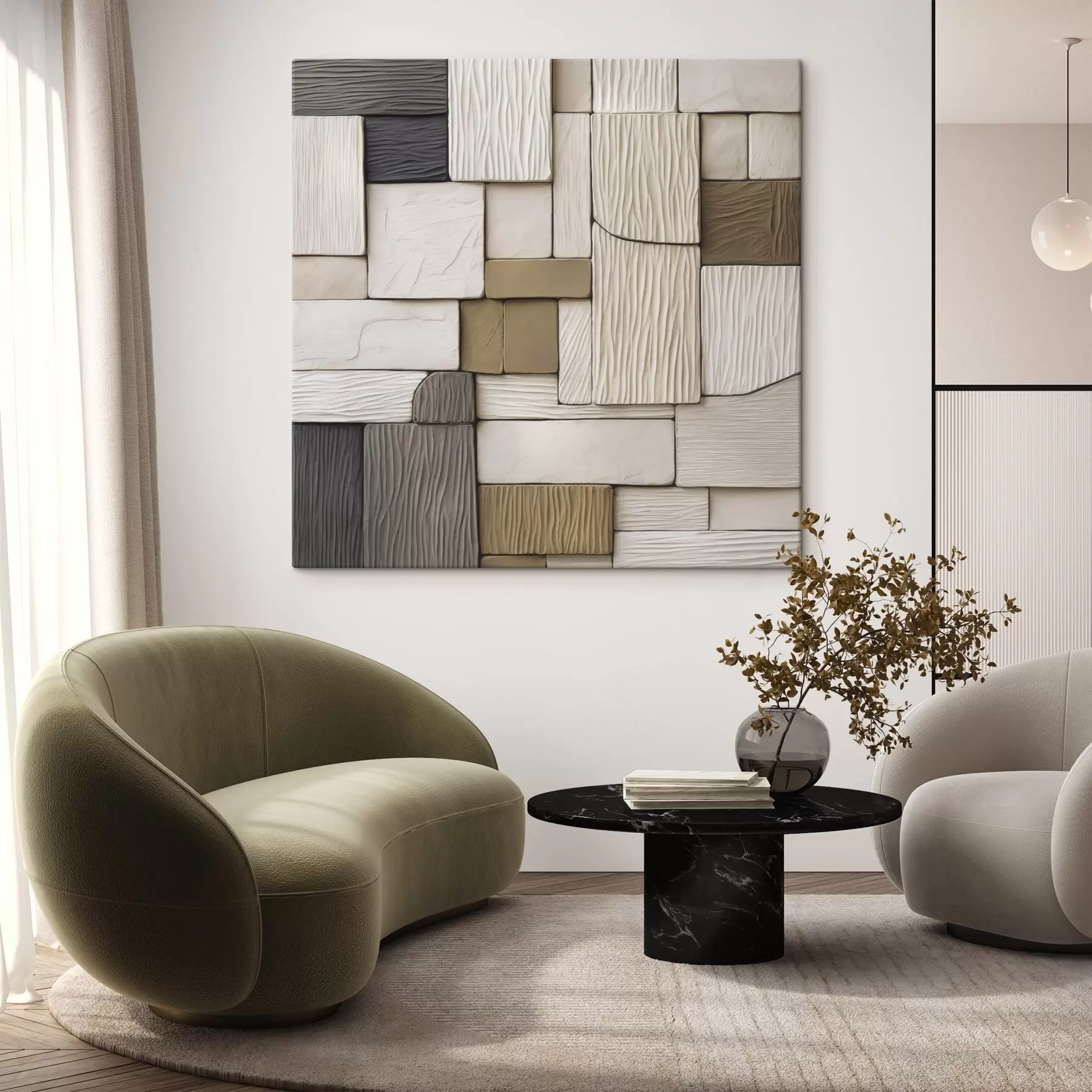 Tableau Composition abstraite s48165