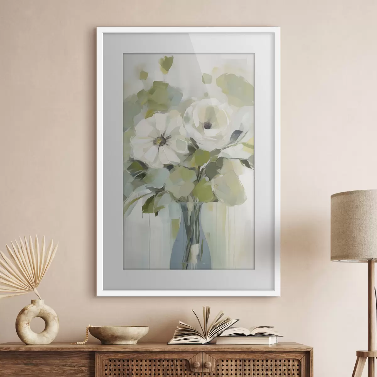Poster Fleurs dans un vase, peinture imitation f48167