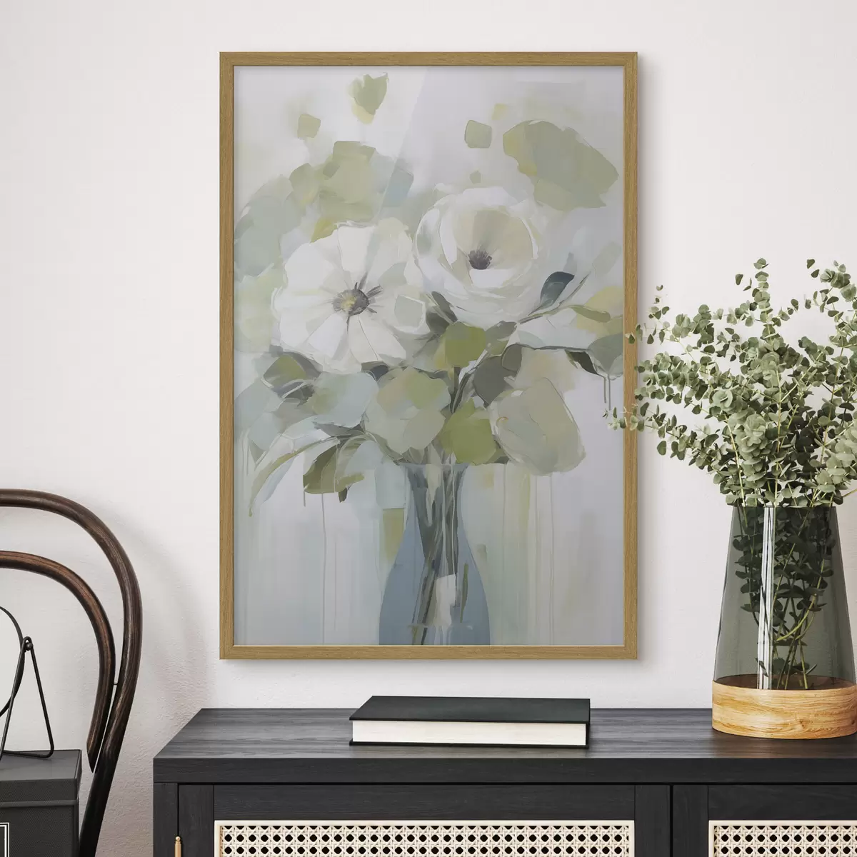 Poster Fleurs dans un vase, peinture imitation f48167
