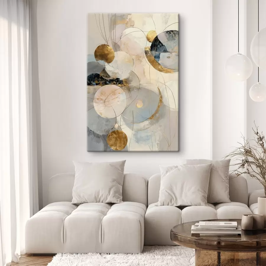 Tableau Harmonie des tons du ciel et des formes géométriques dans un style minimaliste s47986