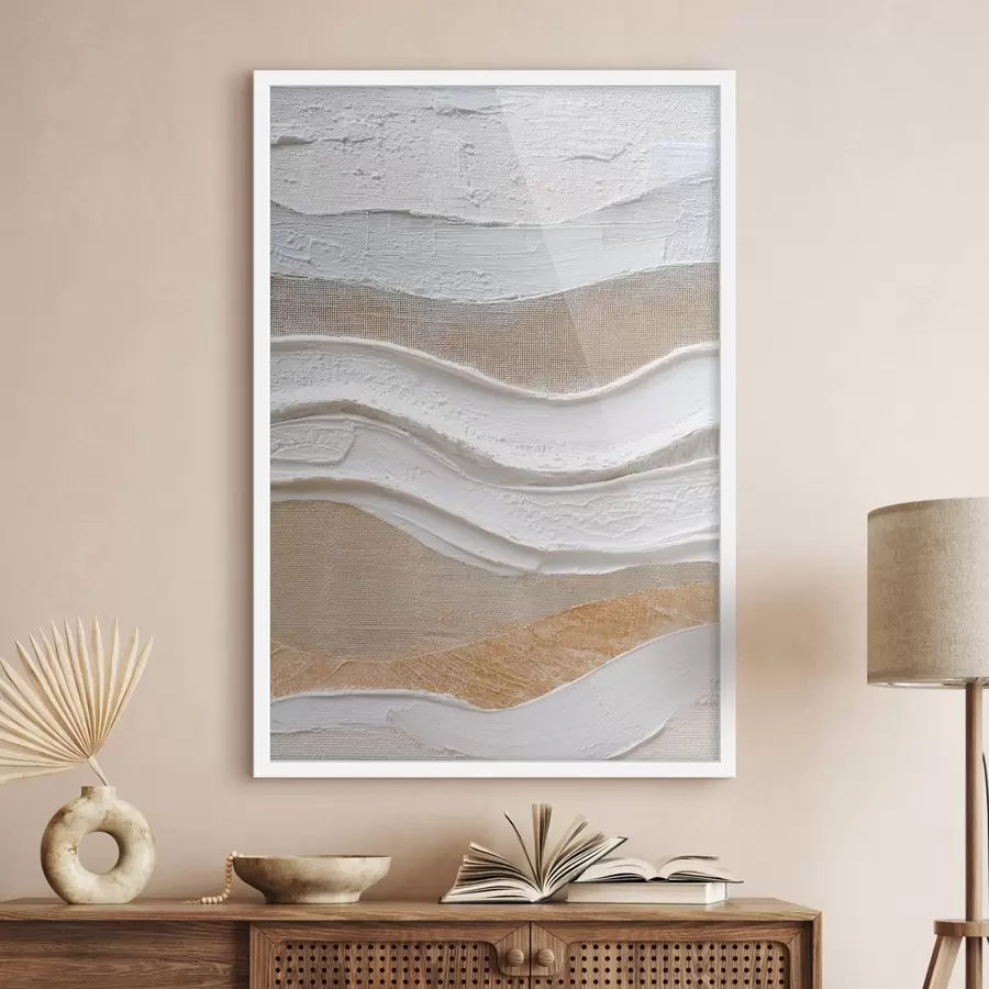 Papier peint Composition texturée avec des coups de pinceau audacieux dans un style minimaliste f47965