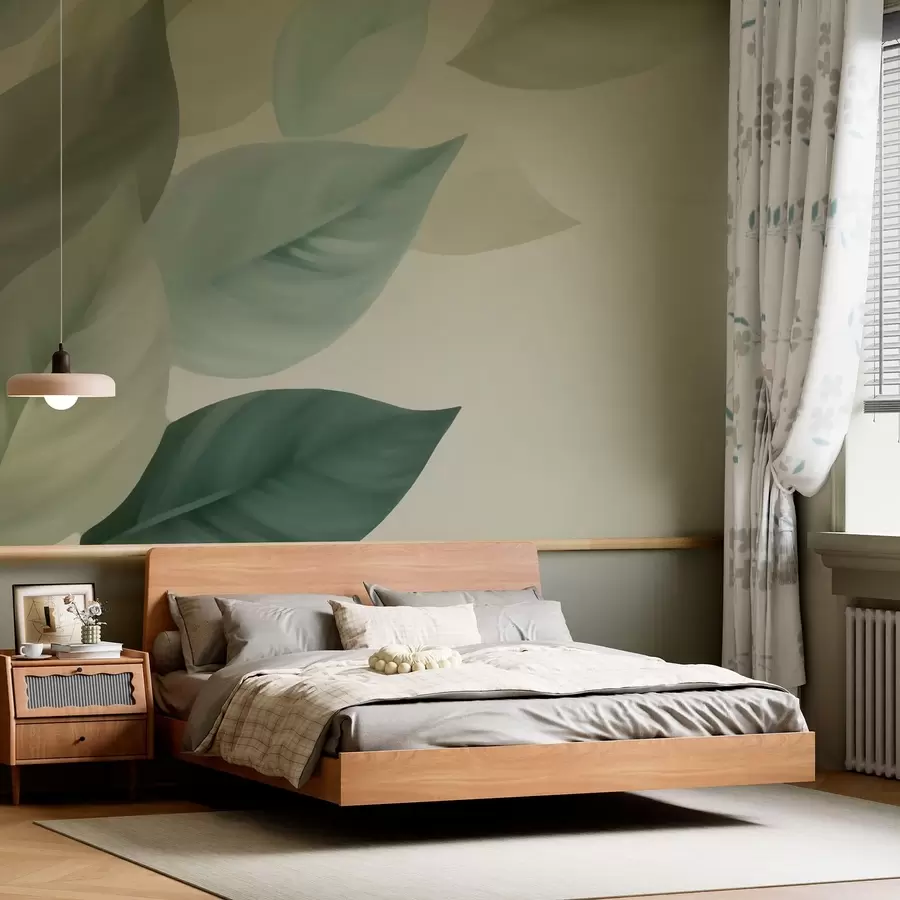 Papier peint Grandes feuilles w05107