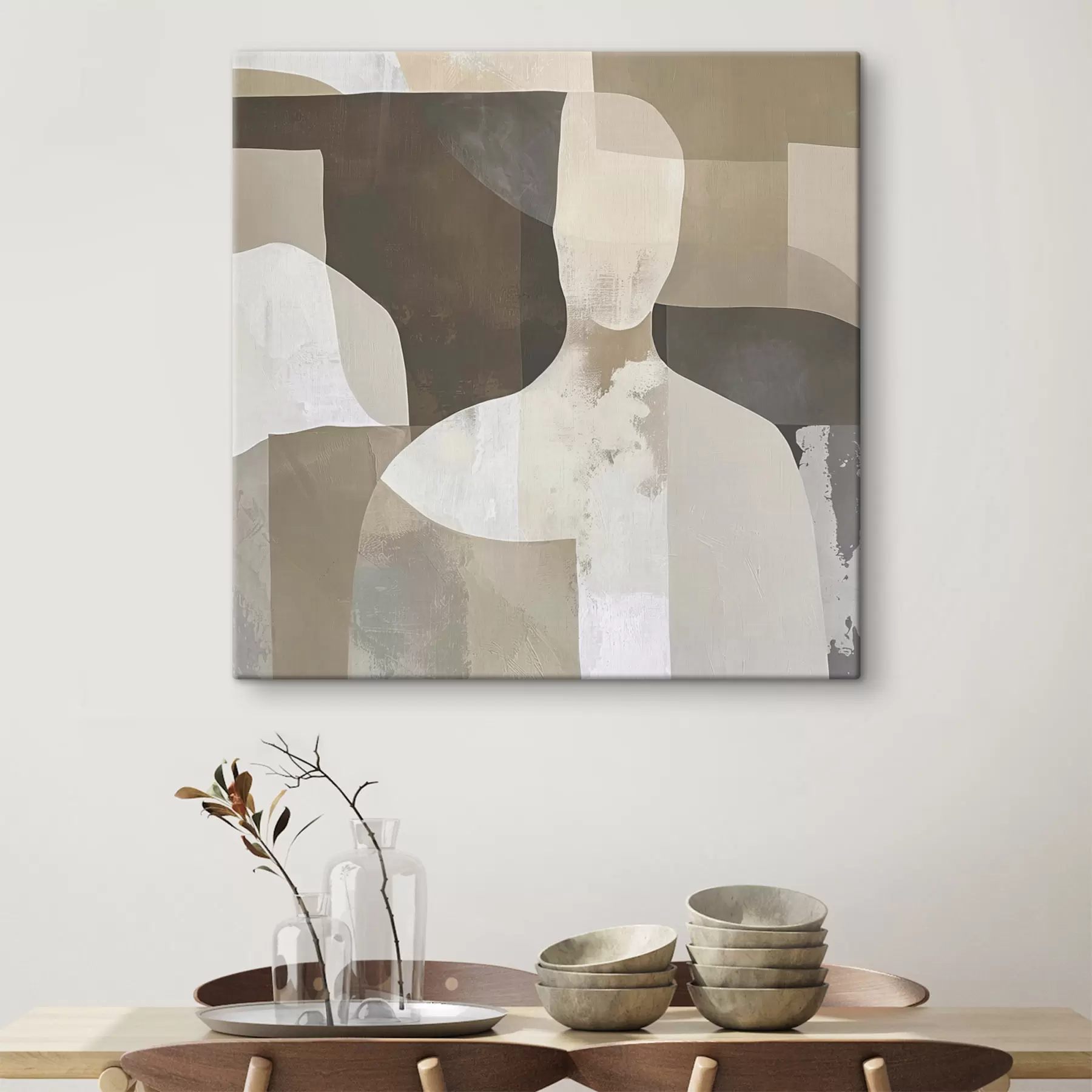 Tableau Silhouette abstraite s48017