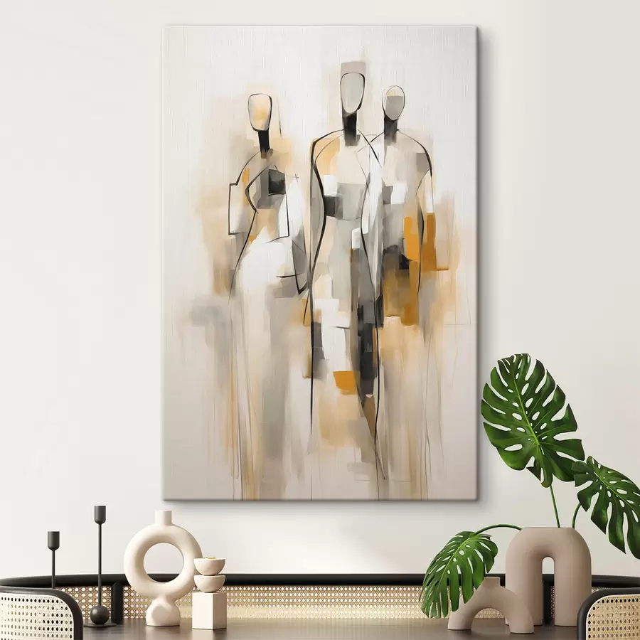 Tableau Silhouettes abstraites s48173